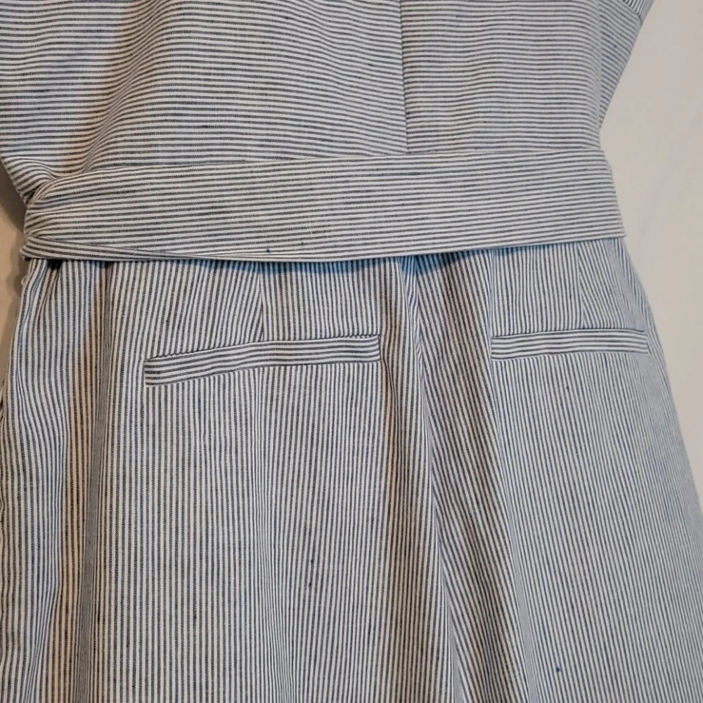 BANANA Republic Women's Striped Cropped Jumpsuit